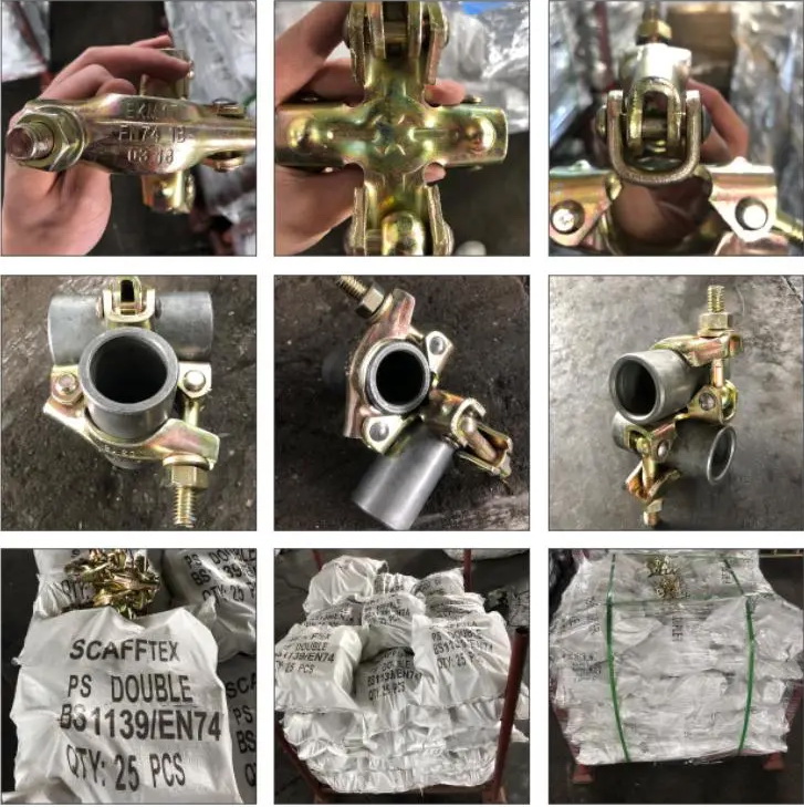 Couplador do tipo brit&acirc;nico de andaimes pressionado