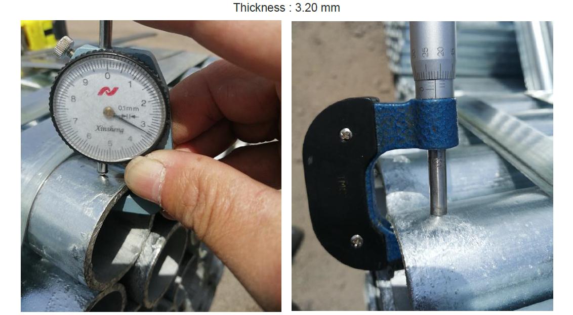 Tubos de andaimes mostram 03