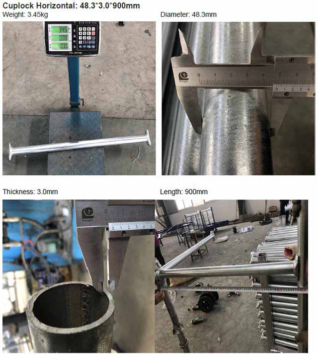 Sistema de andaimes pintado de cuplock Ledger