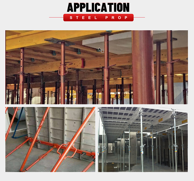 Aplicação de suporte de andaime