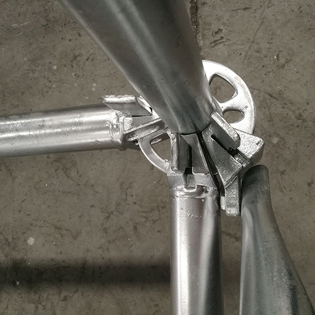Padrão de andaimes de aço galvanizado vertical para sistema de toque