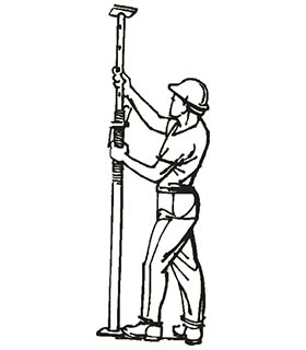 Ajude o tubo interno à altura aproximada desejada