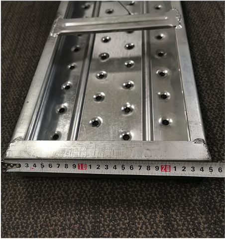 Pranchas de andaimes de 250 mm