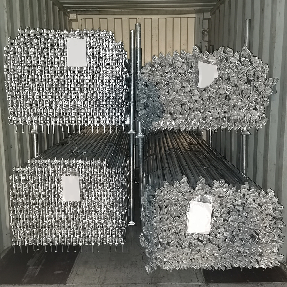 Cinta diagonal de andaimes galvanizados de aço
