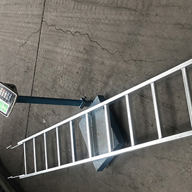 Andaimes de aço reto macaco escada galvanizada