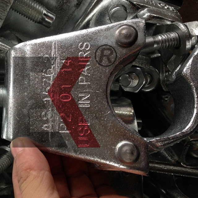 Drop forged fixo de couxador de grampo de viga de andaimes