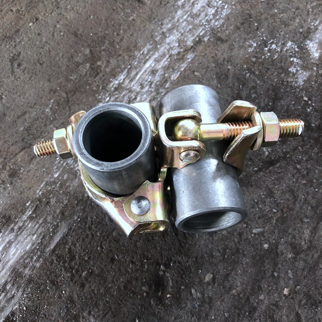 Electro -galvanizado EN74 1B Andaimes pressionados Double acoplador