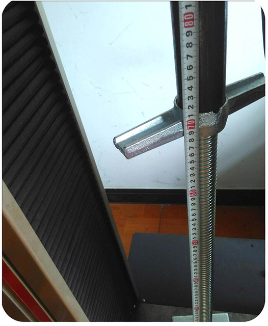 Teste de qualidade para macacos de andaimes