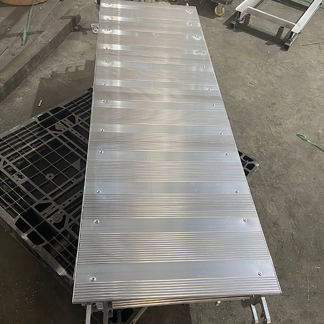 Sistema de andaimes de alumínio Sistema de andaimes Plataforma padrão 1.8m