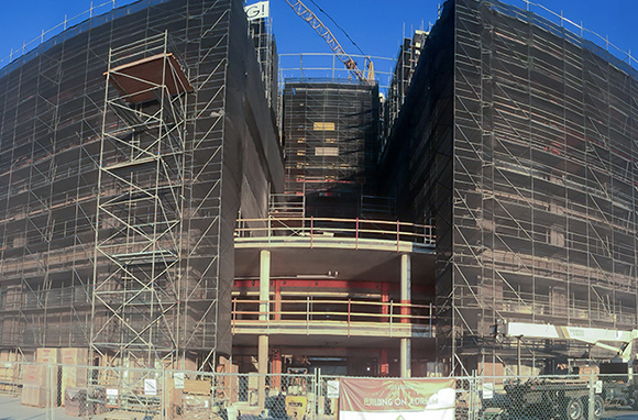 Sistema de andaimes para construção