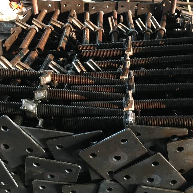 Jack de parafuso sólido ajustável andaimes pretos 