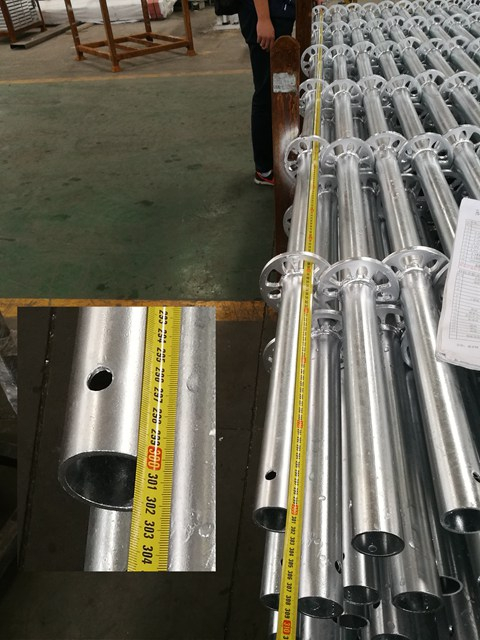 Hot Dip galvanized HDG 3M Ringlock Standing Standard