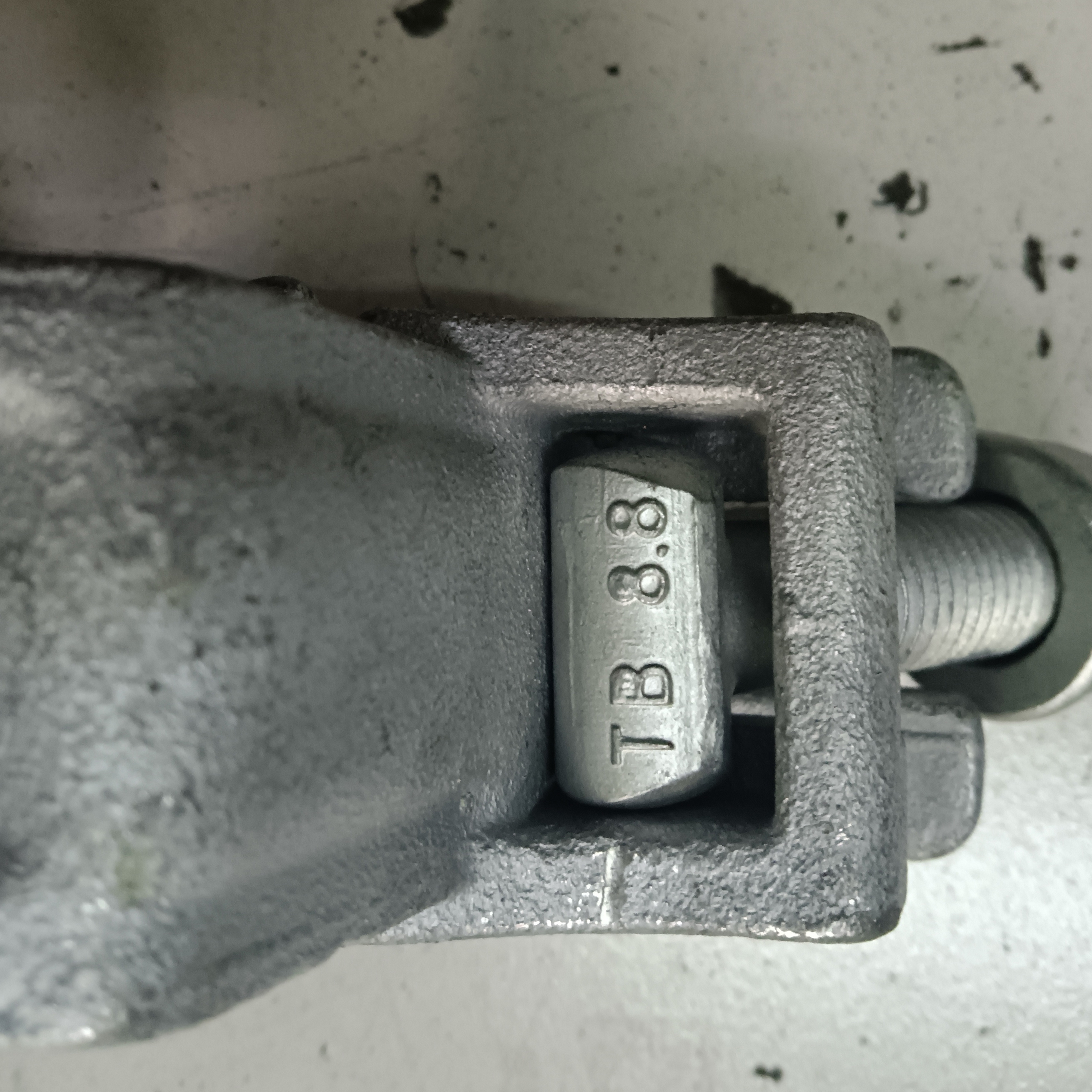 Braçadeira de andaime em formato especial de acoplador de anel