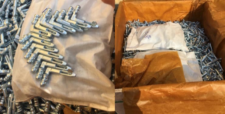 Pino de gancho de andaimes