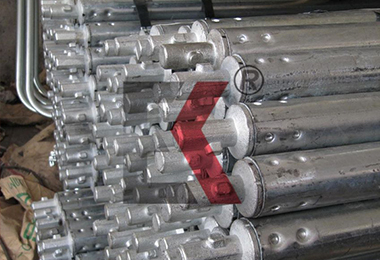 Tubos de andaimes galvanizados