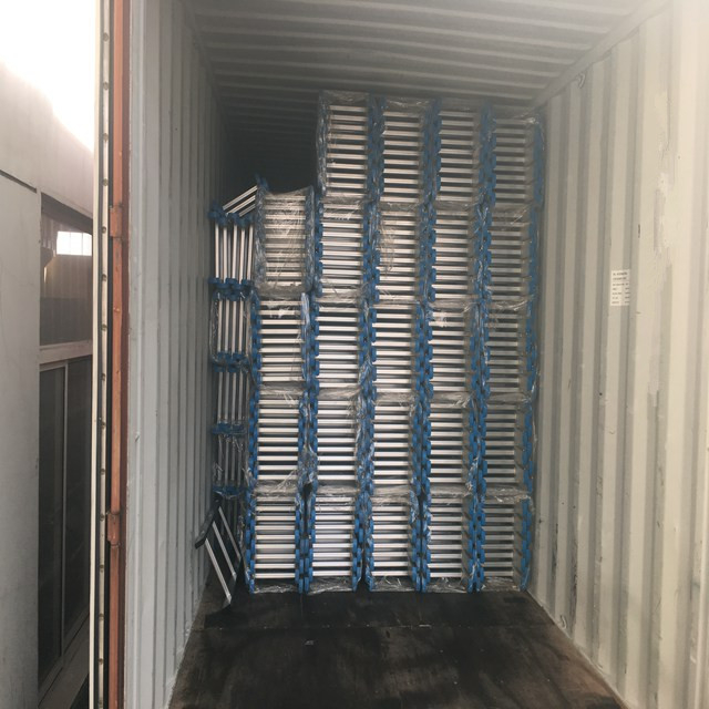 Andaimes de alumínio Material de construção de escada reta