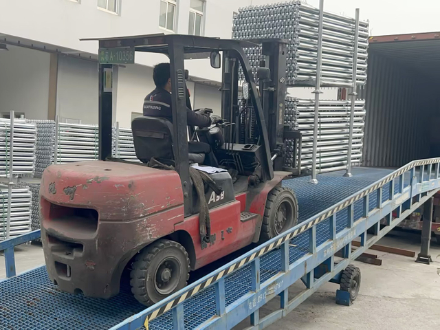 Sistema de andaimes de toque