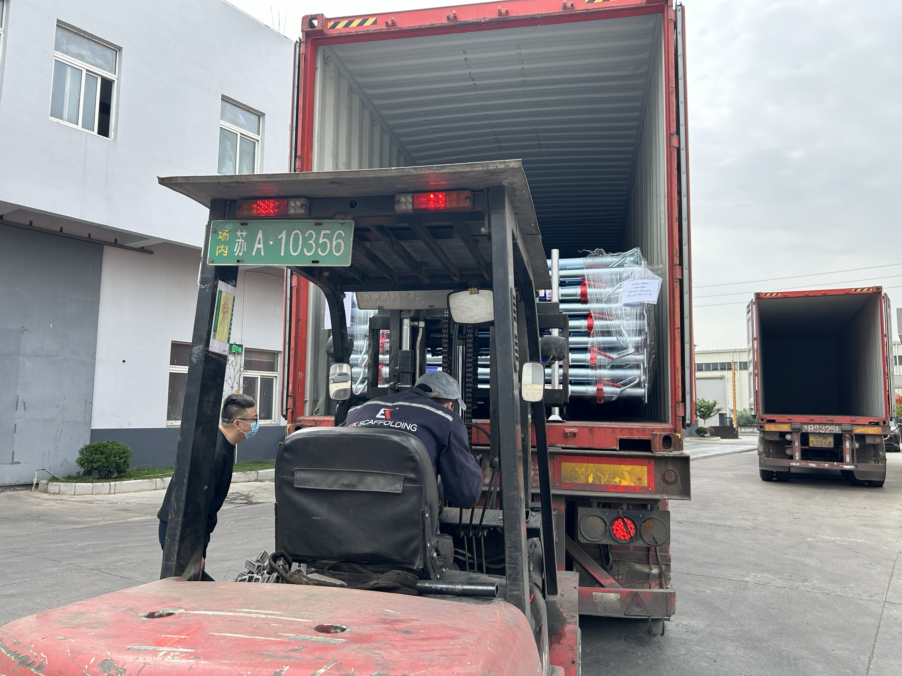 envio de suporte de andaime