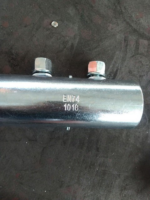 EN74 Pressionado Slave Slave Couplador de zinco Conector externo branco banhado