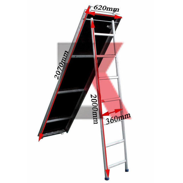 Pranchas de placa de caminhada de andaimes de liga de alumínio