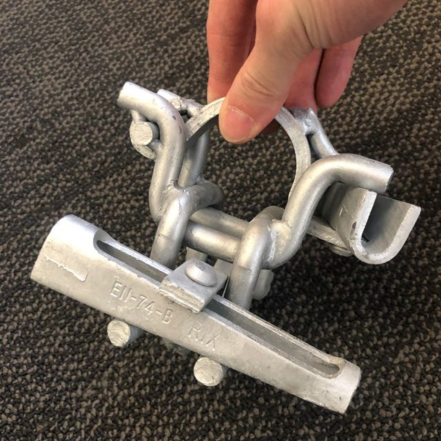 Acoplador duplo de andaimes do tipo italiano galvanizado galvanizado