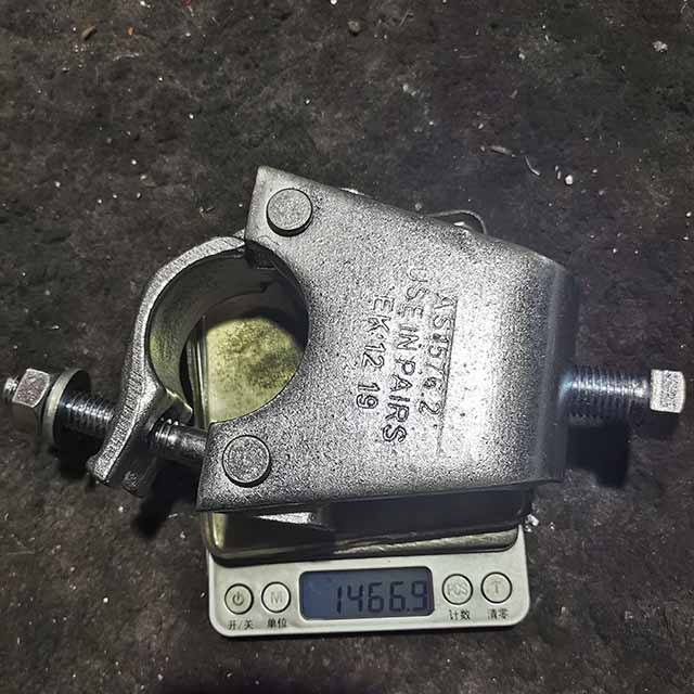 Drop andaimes forjados Eletro-Galvanizado Couplador de viga