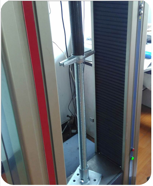 Teste de qualidade para macacos de andaimes