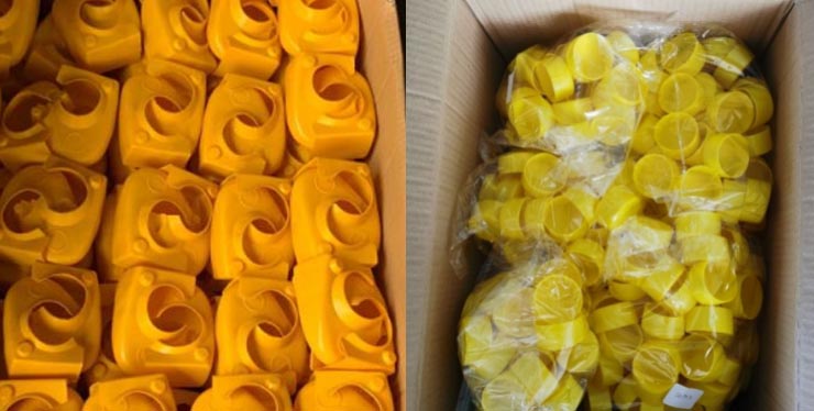 tampa de acoplador de plástico e tampa de tubo