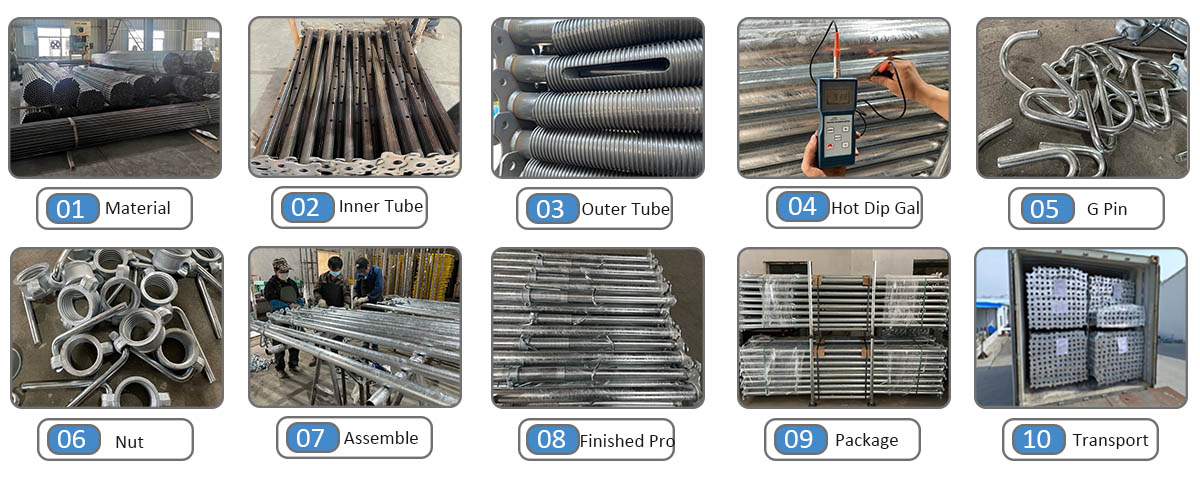 Processo de produção de suporte de aço