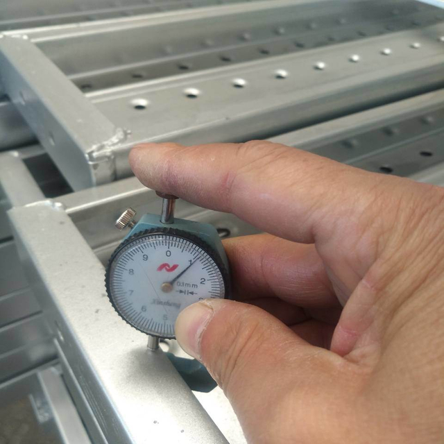 210 mm de placa de caminhada de aço de construção de 210 mm