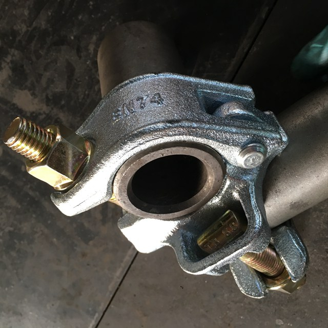 Galvanizado andaimes Drop forjado Double Coupler forjado