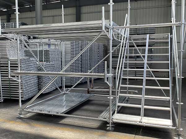 Sistema de andaimes de toque