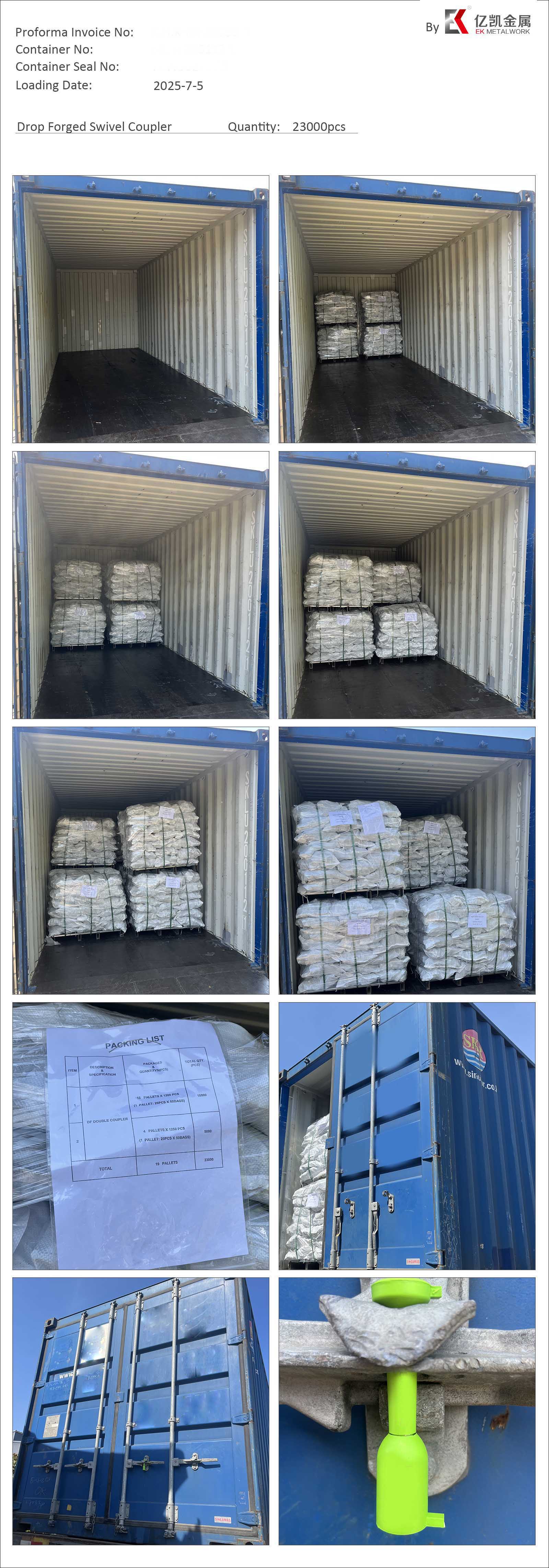 Acoplador girat&oacute;rio forjado em queda 