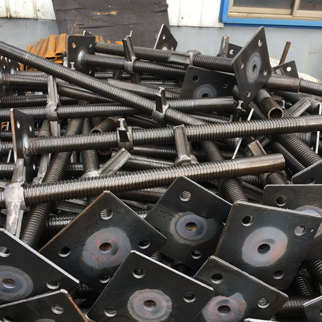 Macaco de parafuso oco de andaimes pretos 