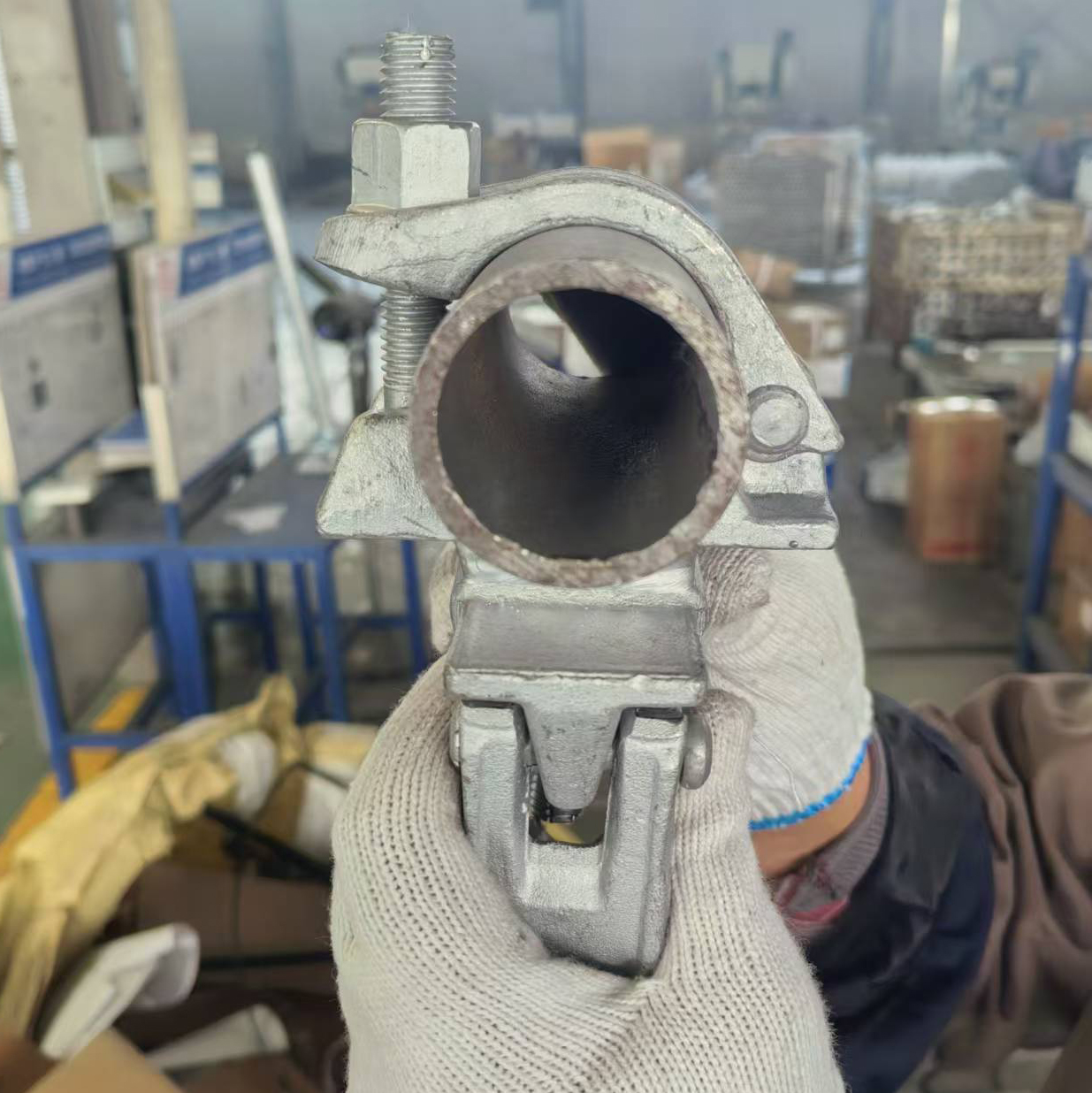 Acoplador duplo 60 x 60 braçadeira de andaime em formato especial