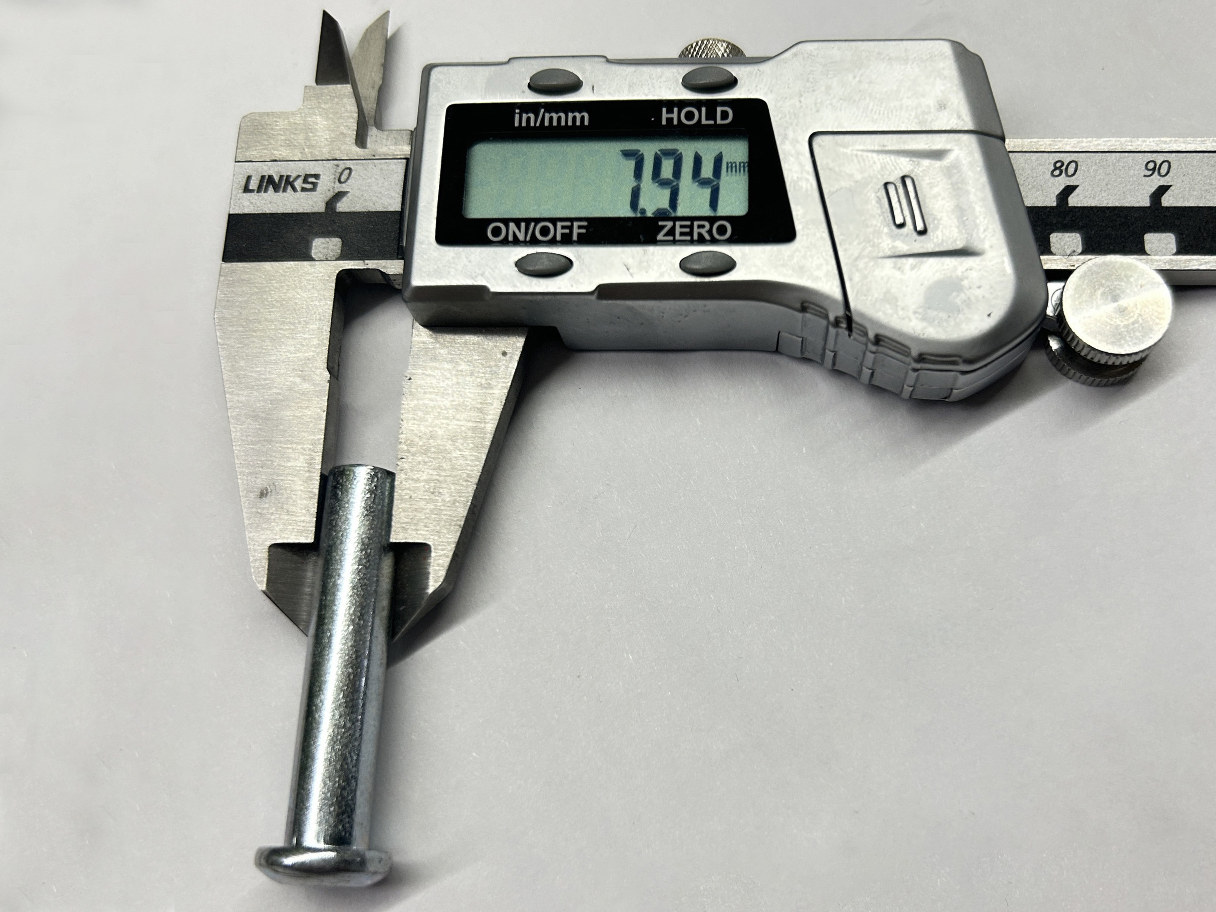 Tamanho do rebite do acoplador de andaime 