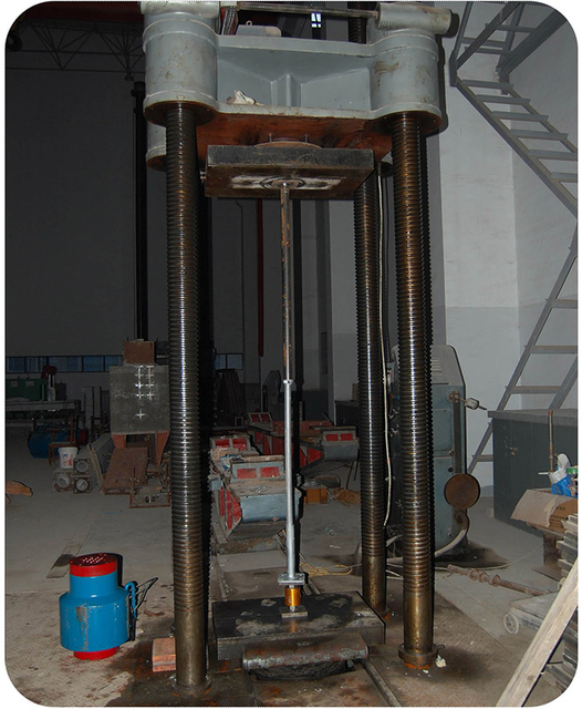 Teste de qualidade para macacos de andaimes