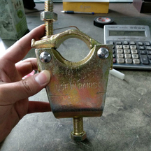 EN74 Acessórios pressionados de acessórios coloridos Coupladores de feixe de viga de zinco de zinco