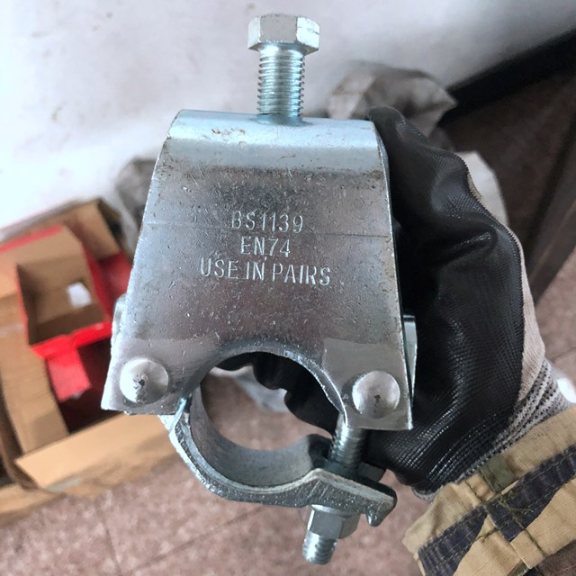 Andaimes de andaimes banhados a zinco Couplador de feixe forjado