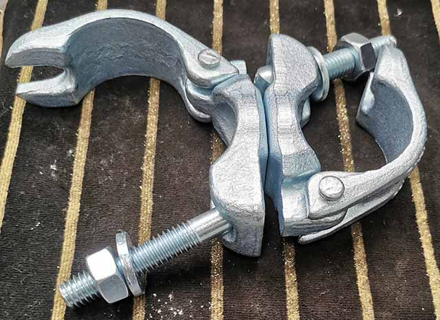 Drop forjado andaimes forjados eletro-galvanizado acoplador giratório