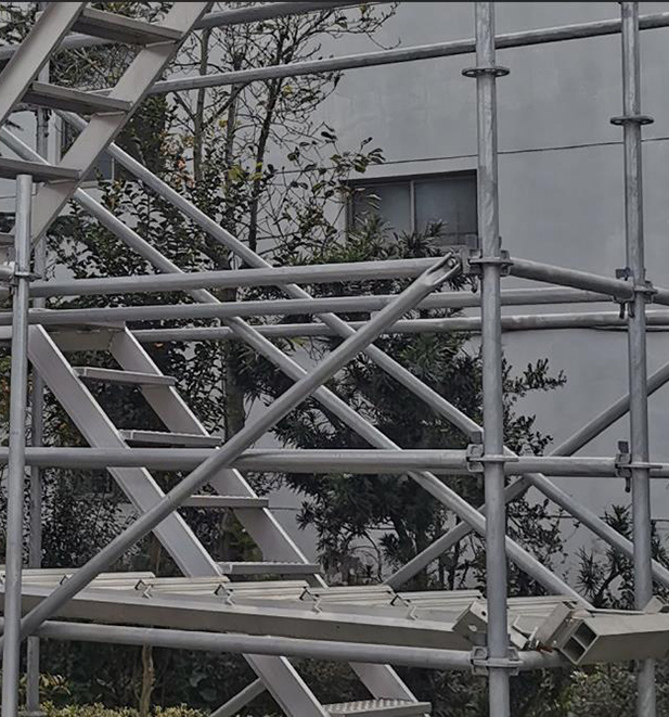 Sistema de andaimes de toque