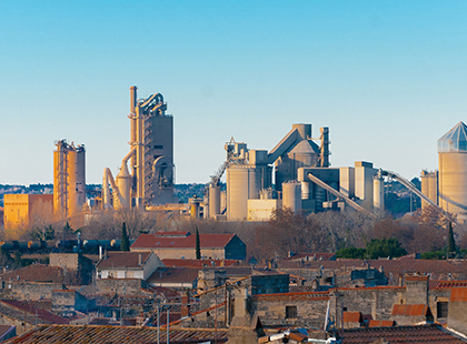 Manutenção da planta de cimento