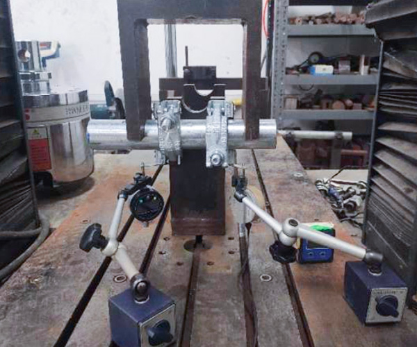  molho no teste (teste de deslizamento ao longo do tubo um flange)