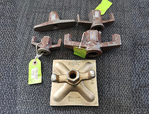 Rod de tie de cofragem, porca de asa e rolha de água